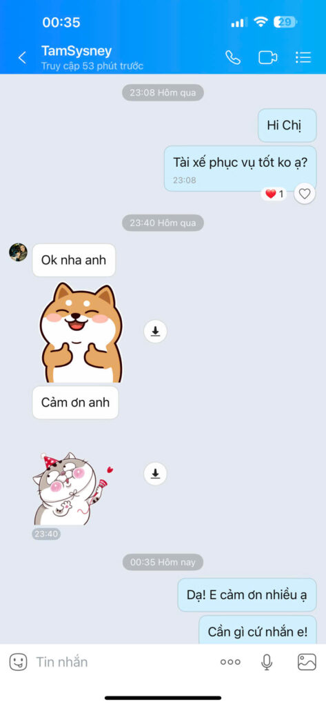 Bạn TamSysney đánh giá