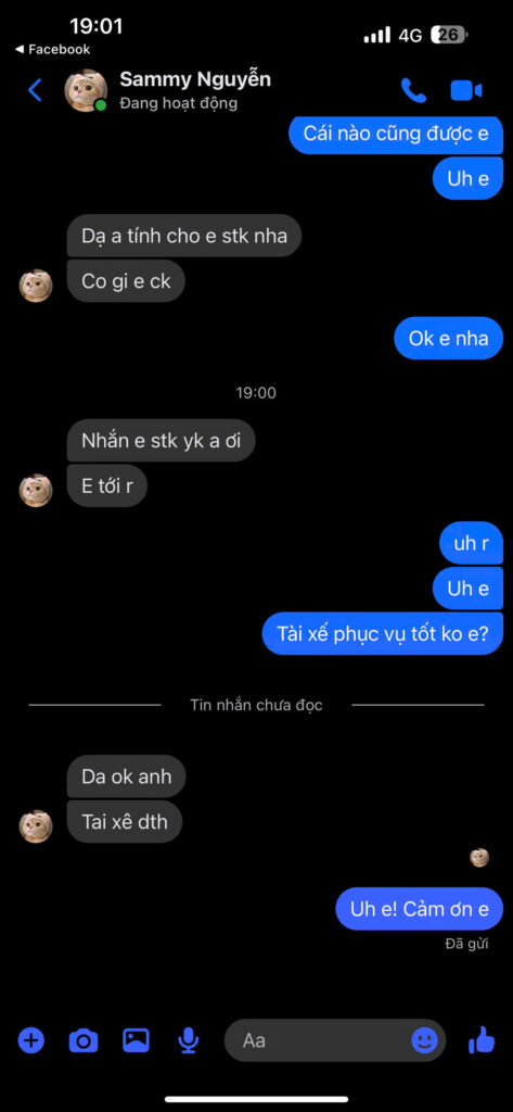 Bạn Sammy Nguyễn đánh giá