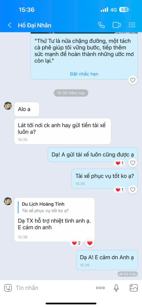 Bạn Hồ đánh giá