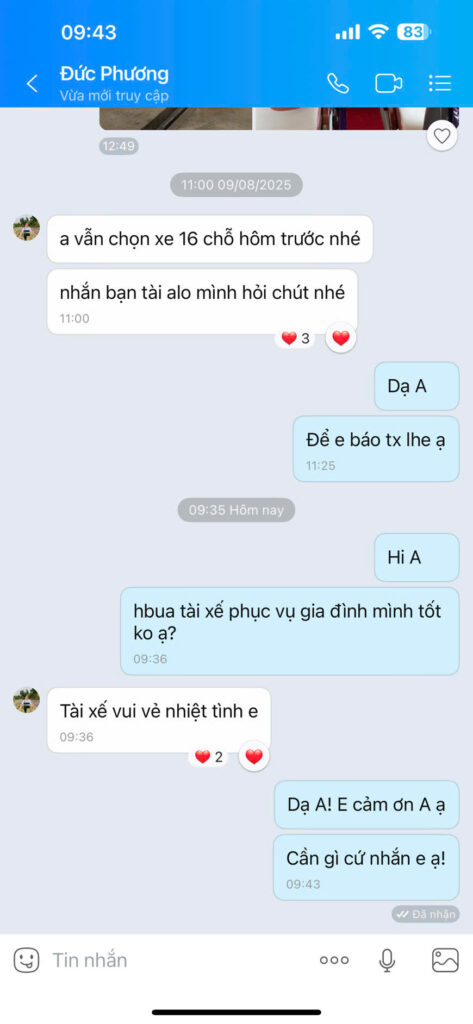 Bạn Đức Phương đánh giá
