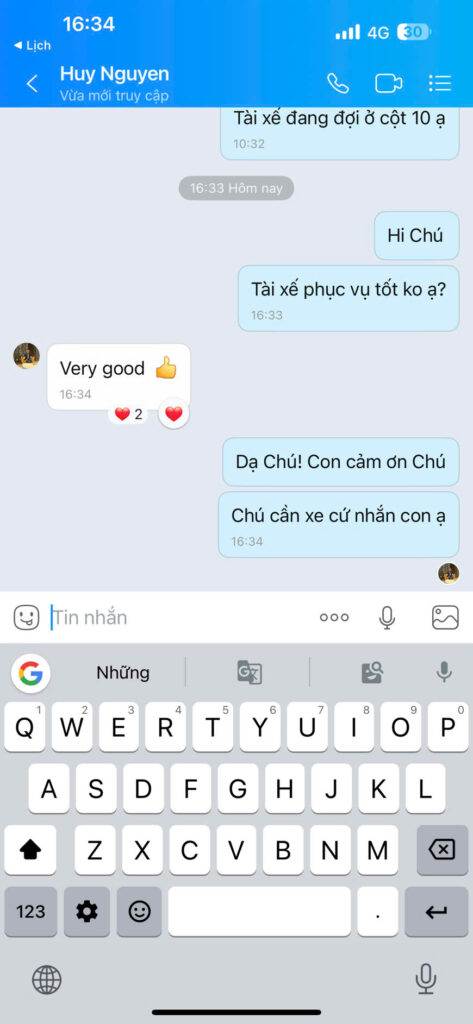 Bạn Huy Nguyen đánh giá