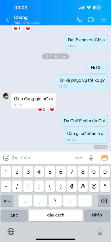 Bạn Chang đánh giá