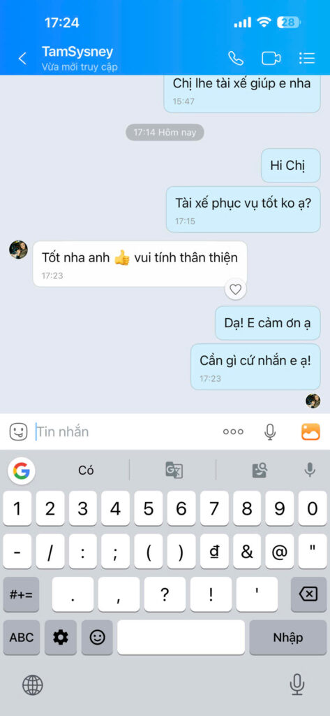 Bạn TamSysney đánh giá