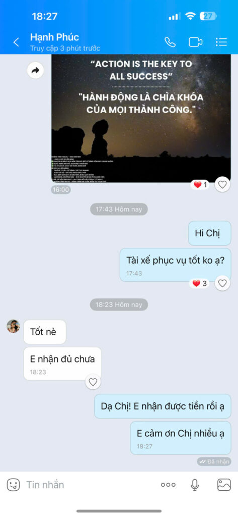 Bạn Hạnh Phúc đánh giá