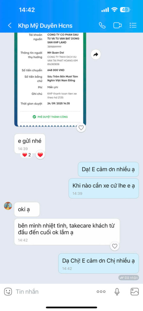 Bạn Khq Mỹ Duyên Hcns đánh giá