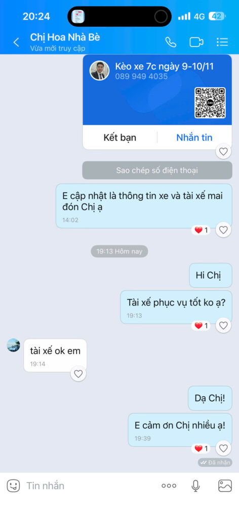 Bạn Chị Hoa Nhà Bè đánh giá